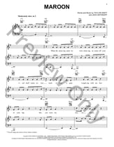 Maroon piano sheet music cover
